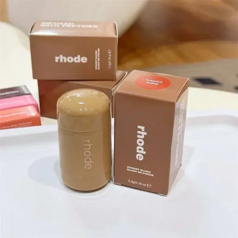 Brand Summer Limit New Lemontini Raspberry Plum Lip Gloss Pocket Blush Stick Non-fading Waterproof Blusher Moisturizing Lipstick