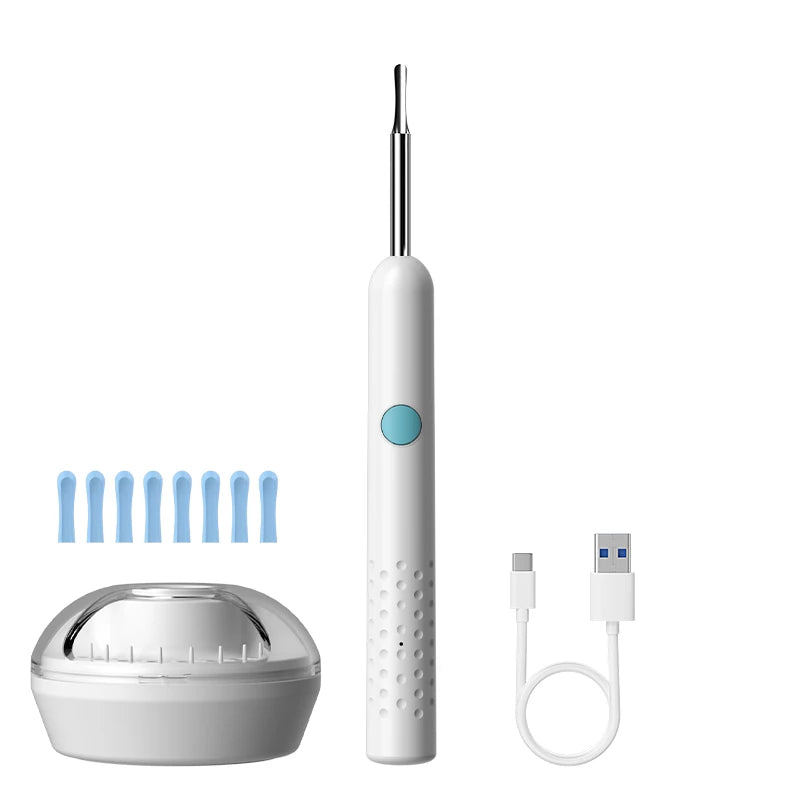 4.2mm WiFi Ear Cleaner Camera for iOS/Android Phones with Ear Spoon Compartmen Endoscope Ear Picker Mini Camera Ear Cleaning Set