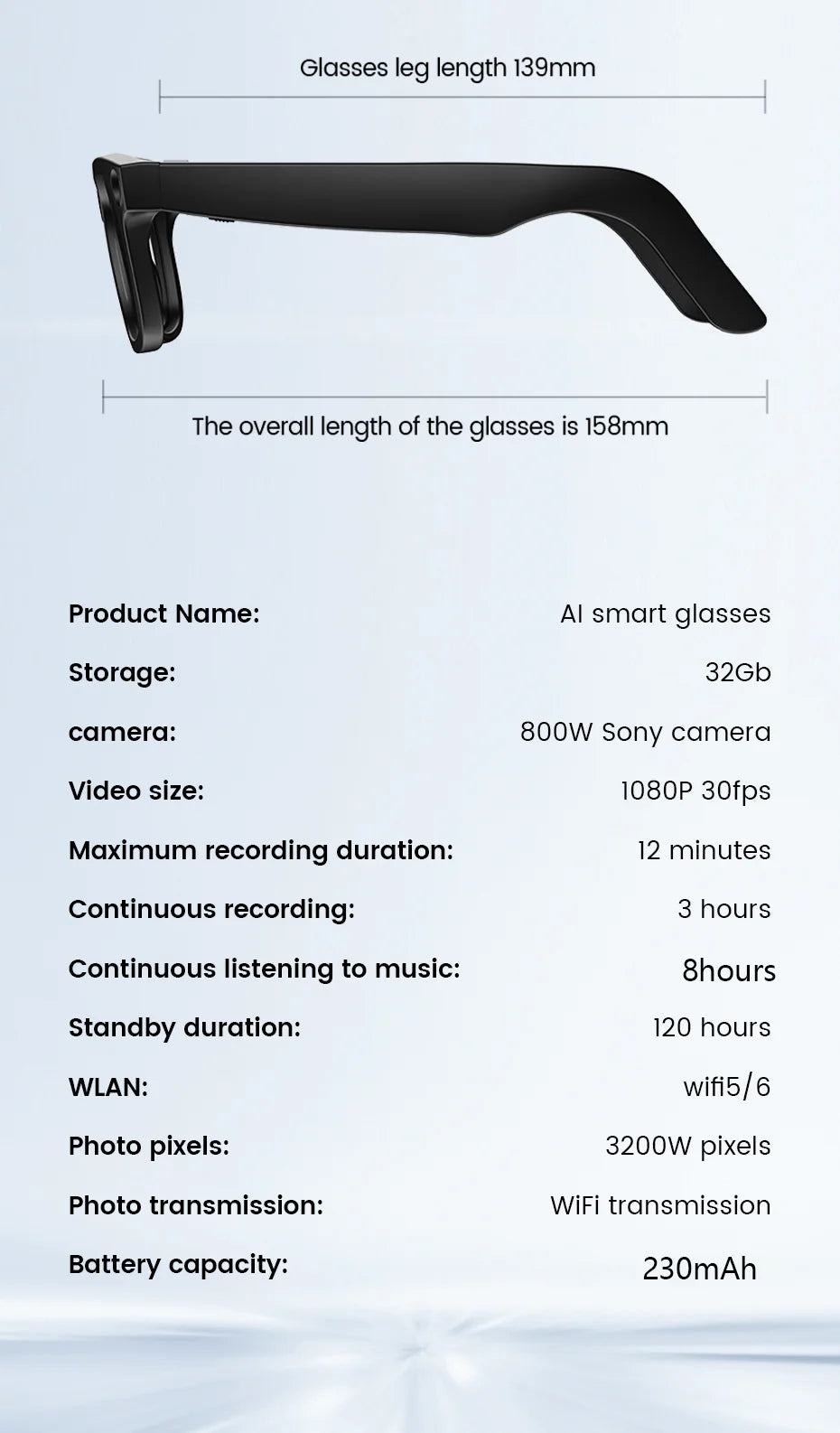 AI Smart Camera Video Recorder Sunglasses Men Women 2025 Translator Headphones Sun Glasses Waterproof Anti Blue Light Eyewear