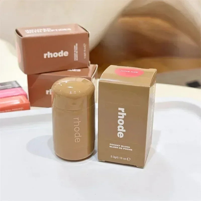 Brand Summer Limit New Lemontini Raspberry Plum Lip Gloss Pocket Blush Stick Non-fading Waterproof Blusher Moisturizing Lipstick