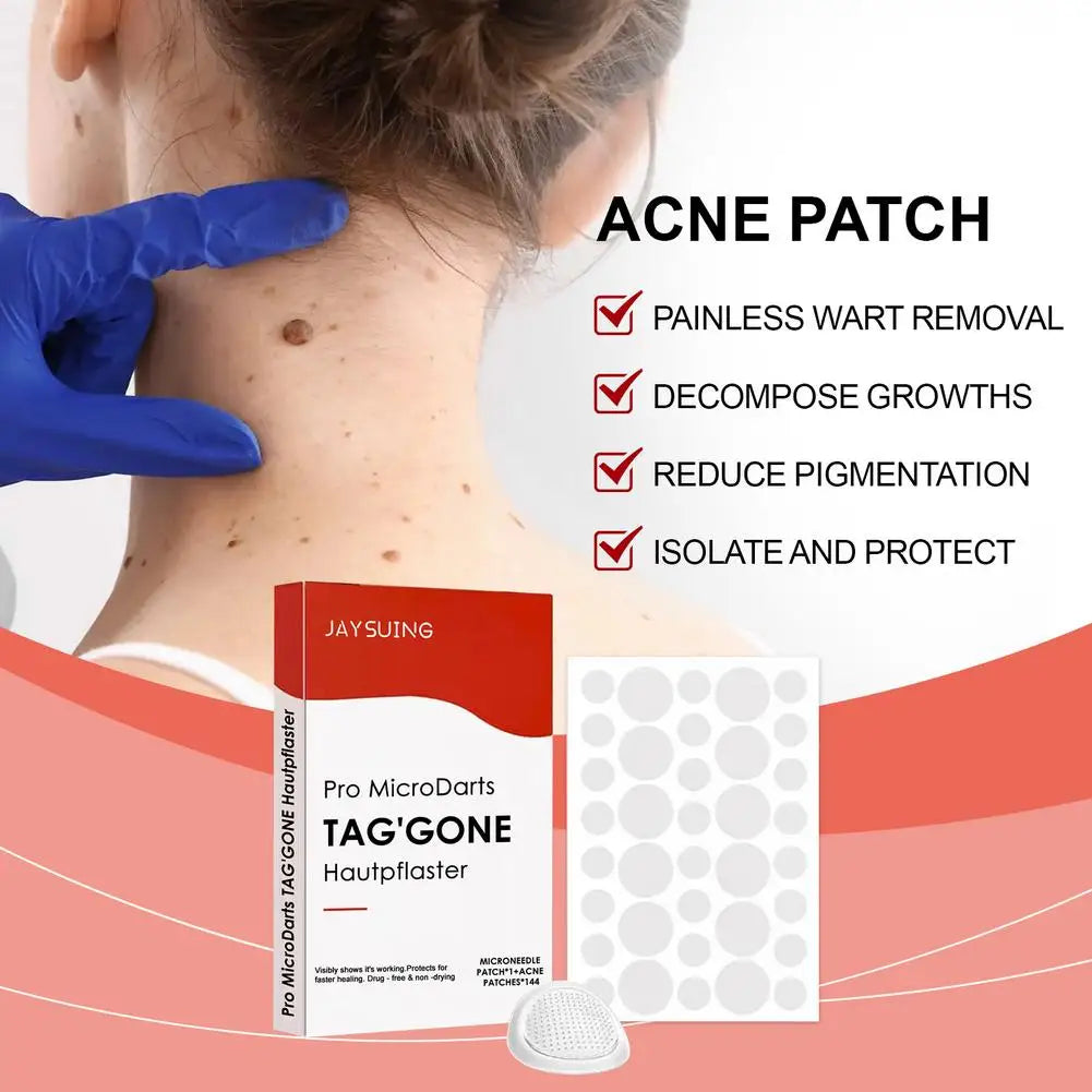 144PCs Face Patches For Pimples Microneedles Drying Patch Blemish Covering Stickers Invisible Spot Care Beauty Face Care Tool