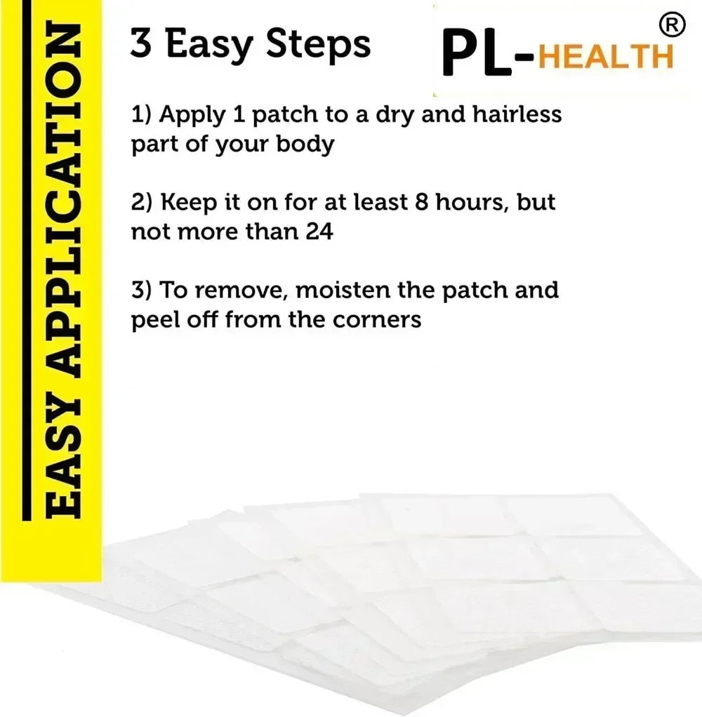 30 Patches Hair Growth Vitamins Transdermal Patches for Women Stronger & Healthier Hair, Skin and Nails