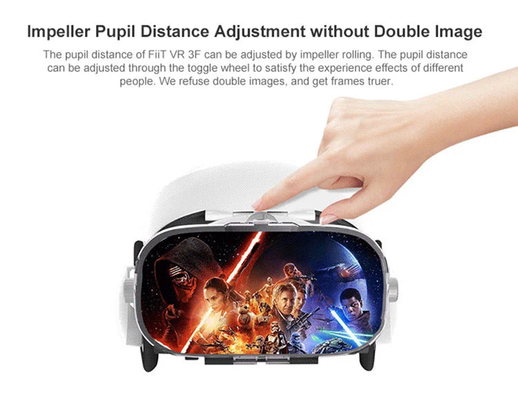 Virtual Reality 3D VR Glasses Headset Phone Viar Device Helmet Lenses Goggles Smart Smartphone Headphone Mobile Game Cell Viewer
