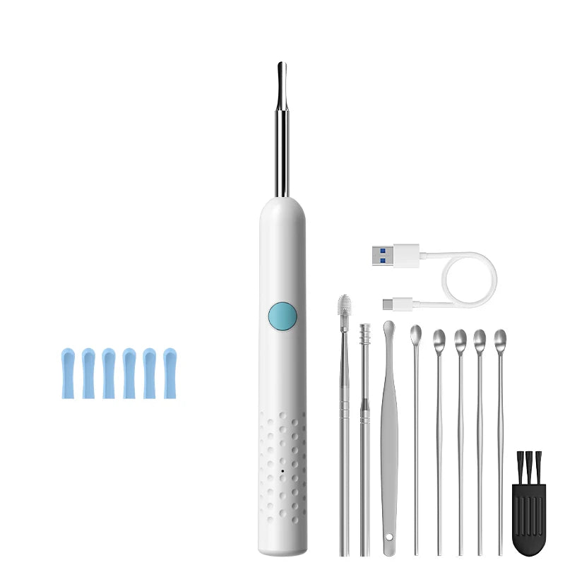 4.2mm WiFi Ear Cleaner Camera for iOS/Android Phones with Ear Spoon Compartmen Endoscope Ear Picker Mini Camera Ear Cleaning Set