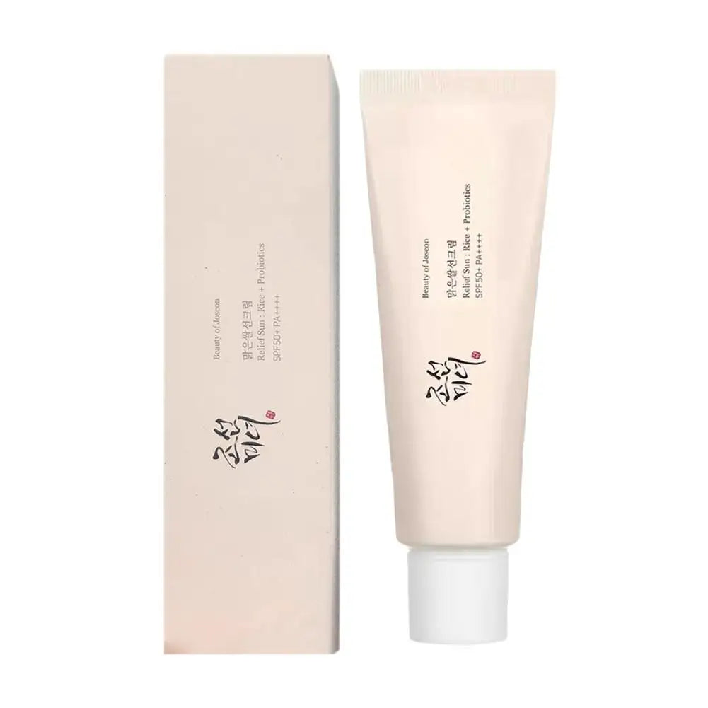 50ml Rice Sunscreen Lightweight Non-Greasy Sensitive Skin Long-Lasting Protection Effective Sun Protection Rice Sunscreen 2025