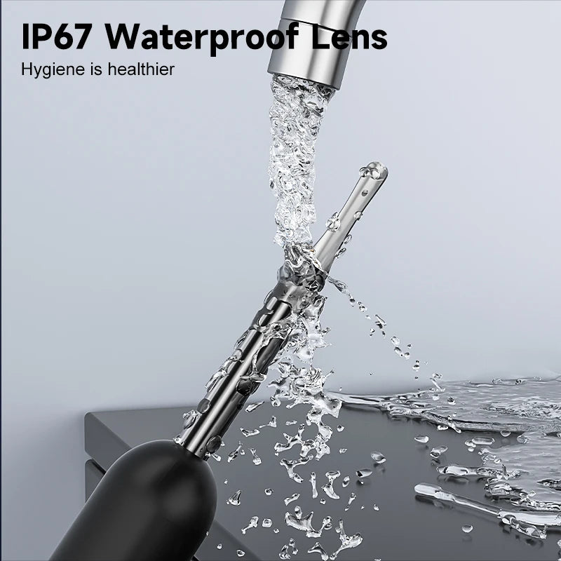 4.2mm WiFi Ear Cleaner Camera for iOS/Android Phones with Ear Spoon Compartmen Endoscope Ear Picker Mini Camera Ear Cleaning Set