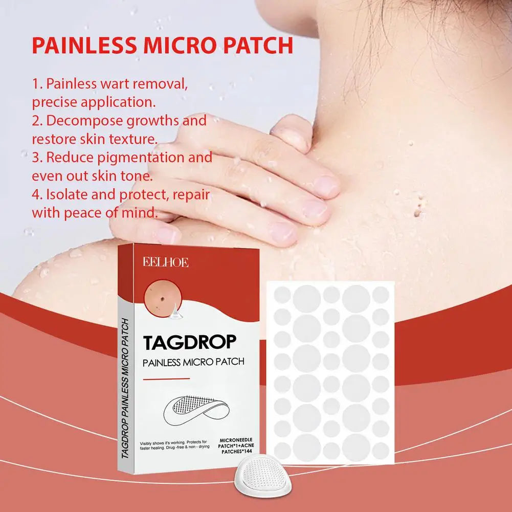 144PCs Face Patches For Pimples Microneedles Drying Patch Blemish Covering Stickers Invisible Spot Care Beauty Face Care Tool