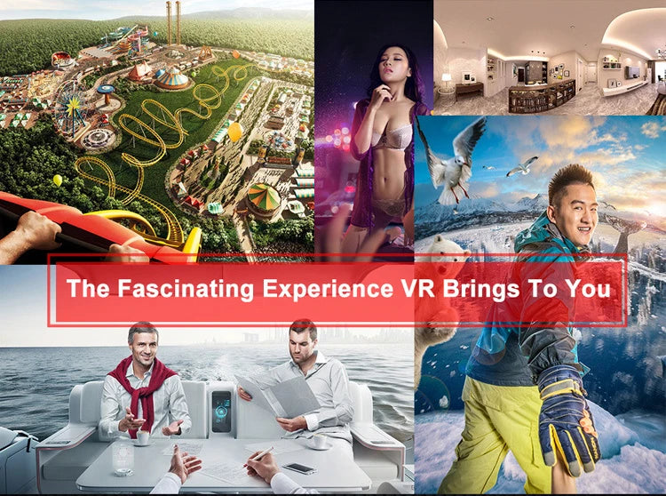 Virtual Reality 3D VR Glasses Headset Phone Viar Device Helmet Lenses Goggles Smart Smartphone Headphone Mobile Game Cell Viewer