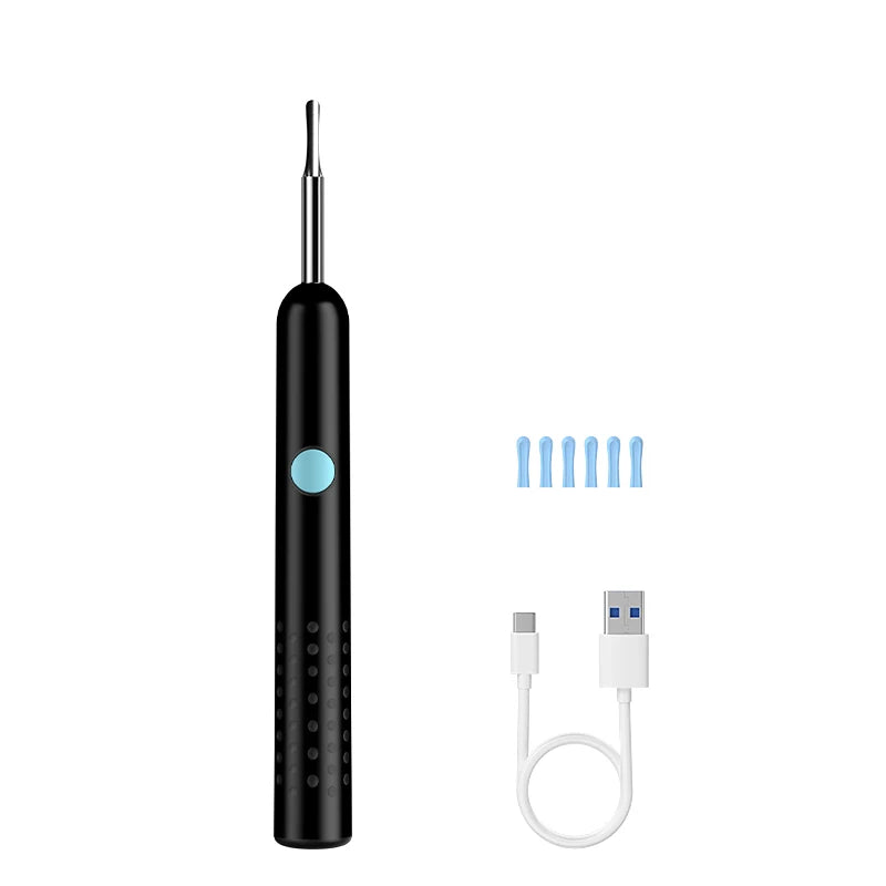 4.2mm WiFi Ear Cleaner Camera for iOS/Android Phones with Ear Spoon Compartmen Endoscope Ear Picker Mini Camera Ear Cleaning Set