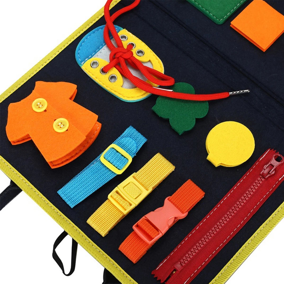 DIY tools--Early Education Learning Board Felt DIY Busy Board Dressing Board Educational Toys from Mainland China