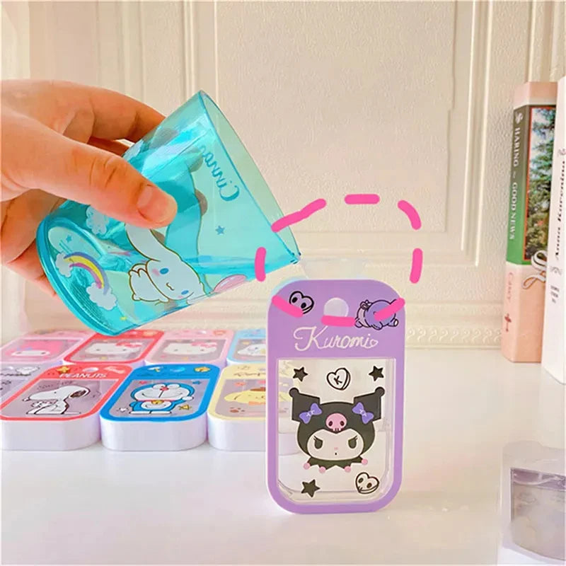 50ml Anime Hello Kitty Sanrio Perfume Spray Bottle Kuromi Cinnamoroll Travel Portable My Melody Cartoon Alcohol Press Bottled