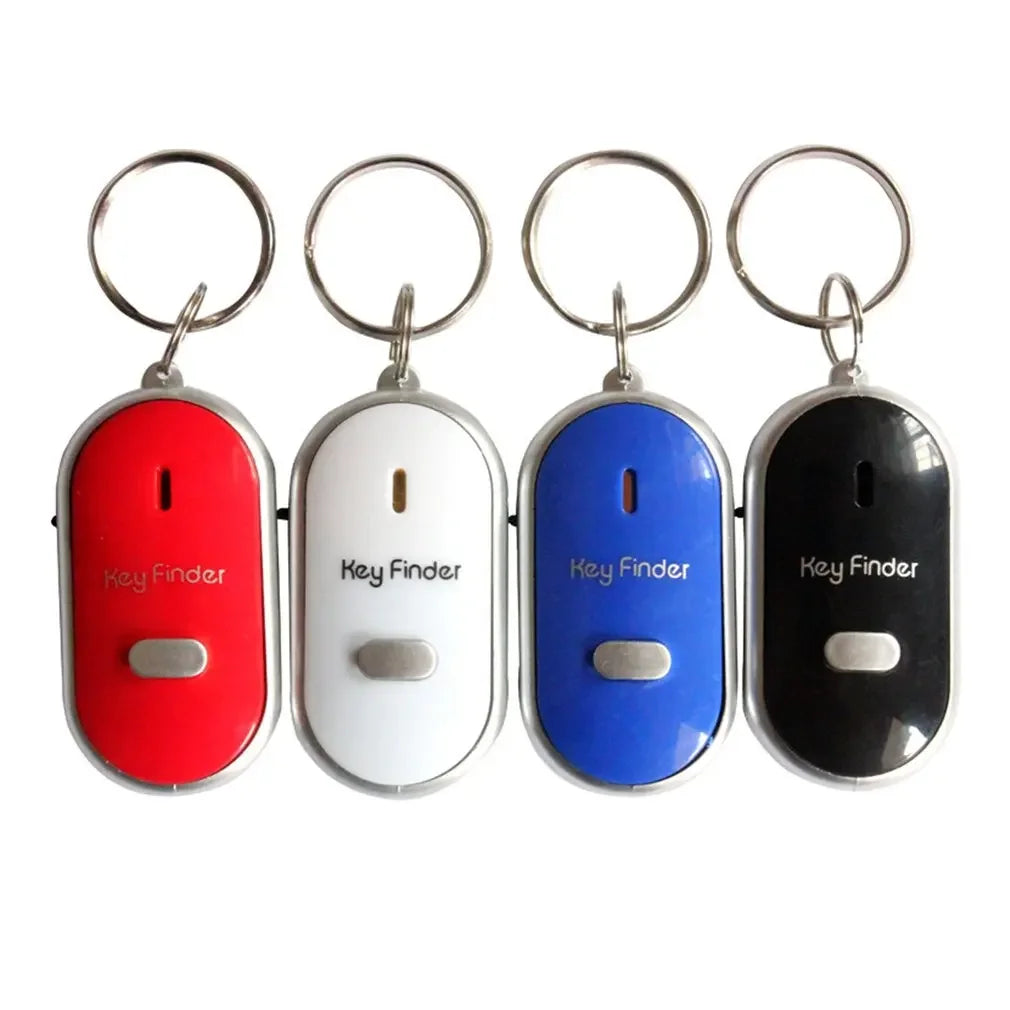 Smart Anti-Lost Key Locator Finder Tracker LED Whistle Key Finder Flashing Beeping Sound Alarm With Keychain Whistle