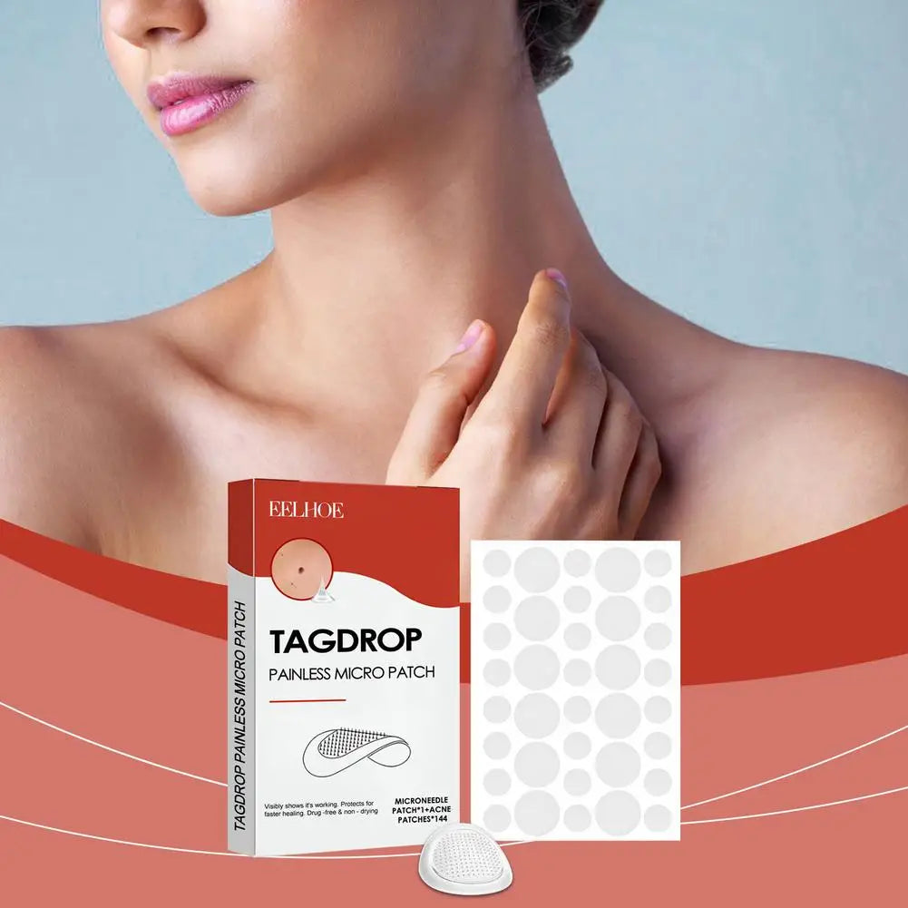 144PCs Face Patches For Pimples Microneedles Drying Patch Blemish Covering Stickers Invisible Spot Care Beauty Face Care Tool