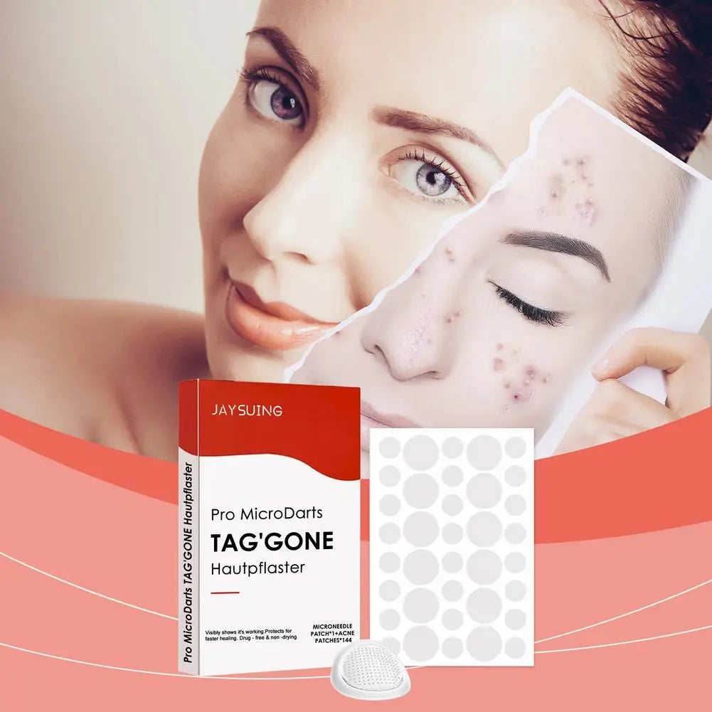 144PCs Face Patches For Pimples Microneedles Drying Patch Blemish Covering Stickers Invisible Spot Care Beauty Face Care Tool