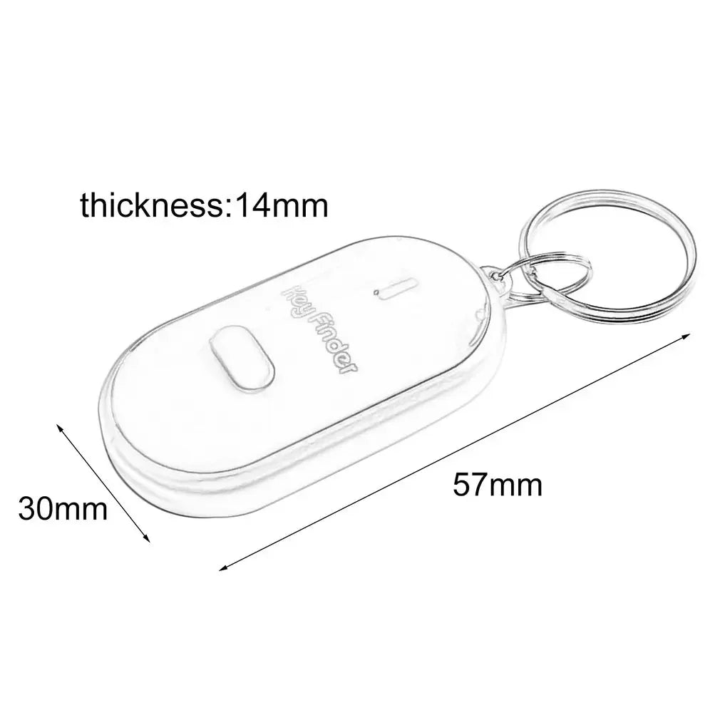 Smart Anti-Lost Key Locator Finder Tracker LED Whistle Key Finder Flashing Beeping Sound Alarm With Keychain Whistle