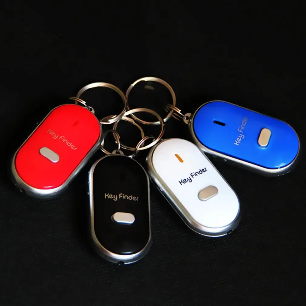 Smart Anti-Lost Key Locator Finder Tracker LED Whistle Key Finder Flashing Beeping Sound Alarm With Keychain Whistle