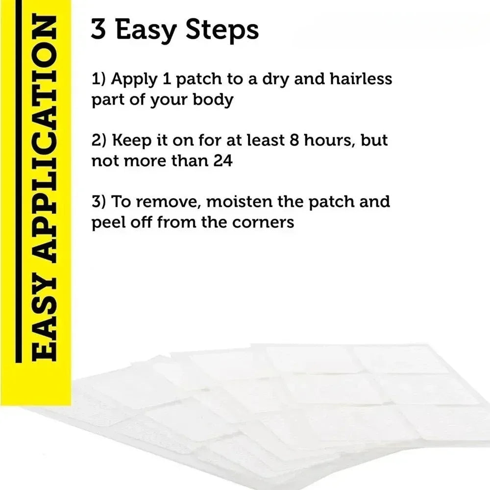 30 Patches Energy Transdermal Patches Supports Energy with B5 and B3 All Natural Vitamins & Mineral Patch