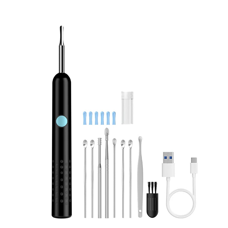 4.2mm WiFi Ear Cleaner Camera for iOS/Android Phones with Ear Spoon Compartmen Endoscope Ear Picker Mini Camera Ear Cleaning Set