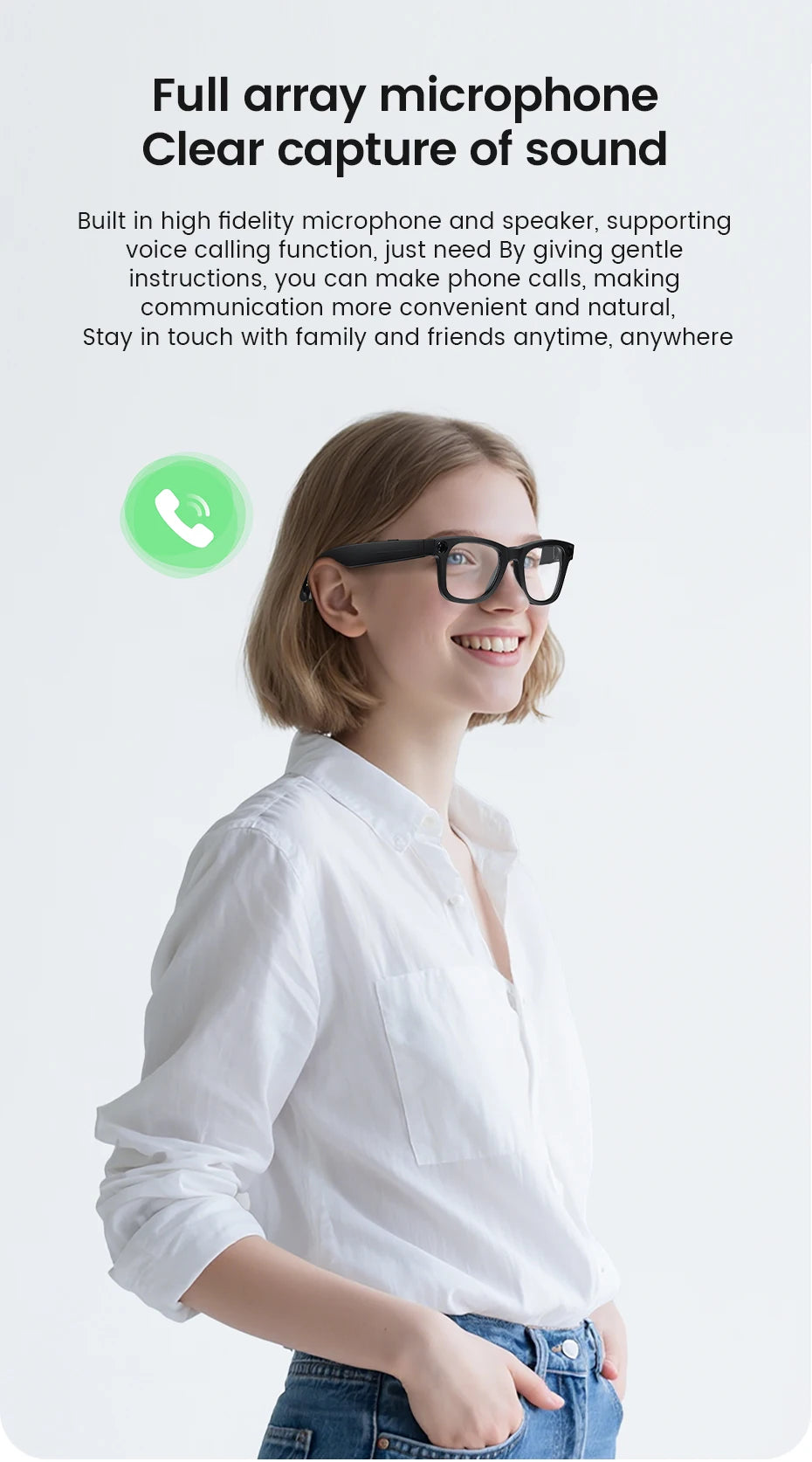 AI Smart Camera Video Recorder Sunglasses Men Women 2025 Translator Headphones Sun Glasses Waterproof Anti Blue Light Eyewear