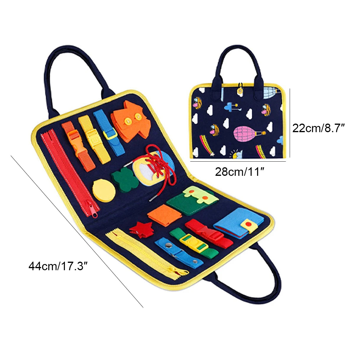 DIY tools--Early Education Learning Board Felt DIY Busy Board Dressing Board Educational Toys from Mainland China