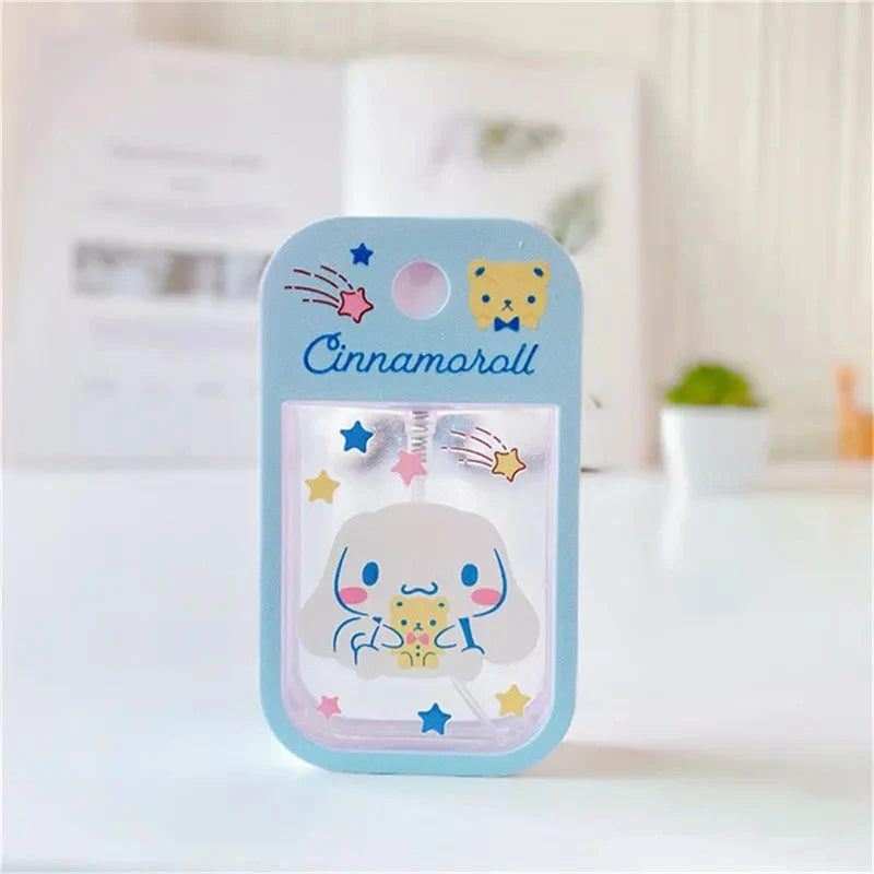 50ml Anime Hello Kitty Sanrio Perfume Spray Bottle Kuromi Cinnamoroll Travel Portable My Melody Cartoon Alcohol Press Bottled