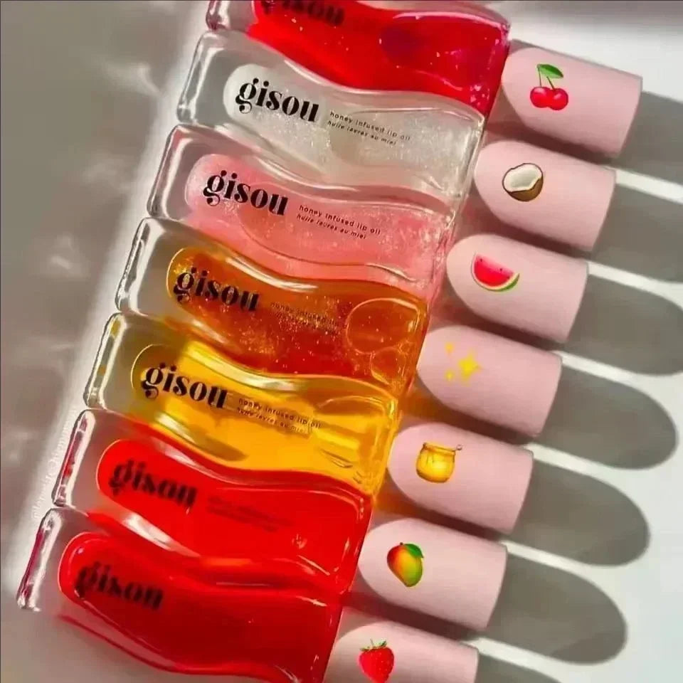 Original Gisou Moisturizing Lip Balm Lip Oil Gloss Care Of The Lips Benetitnt For Lips Plumping Exfoliating Plumping Gloss Oil