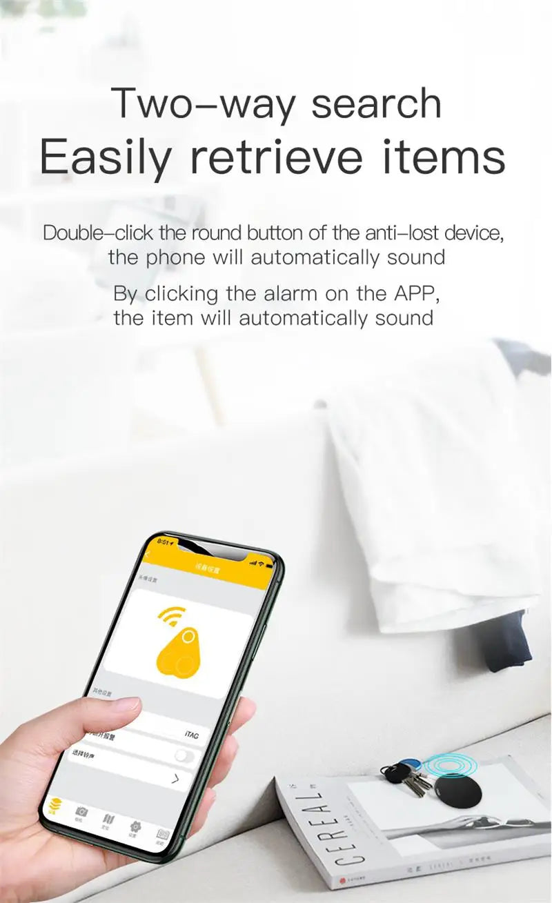 New Mini GPS Tracker Bluetooth 5.0 Anti-Lost GPS Device Car Tracking IOS Android Smart Finder Locator Accessory 2025