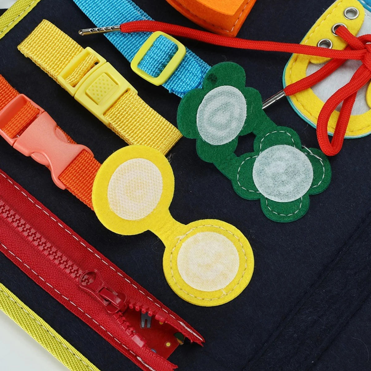 DIY tools--Early Education Learning Board Felt DIY Busy Board Dressing Board Educational Toys from Mainland China